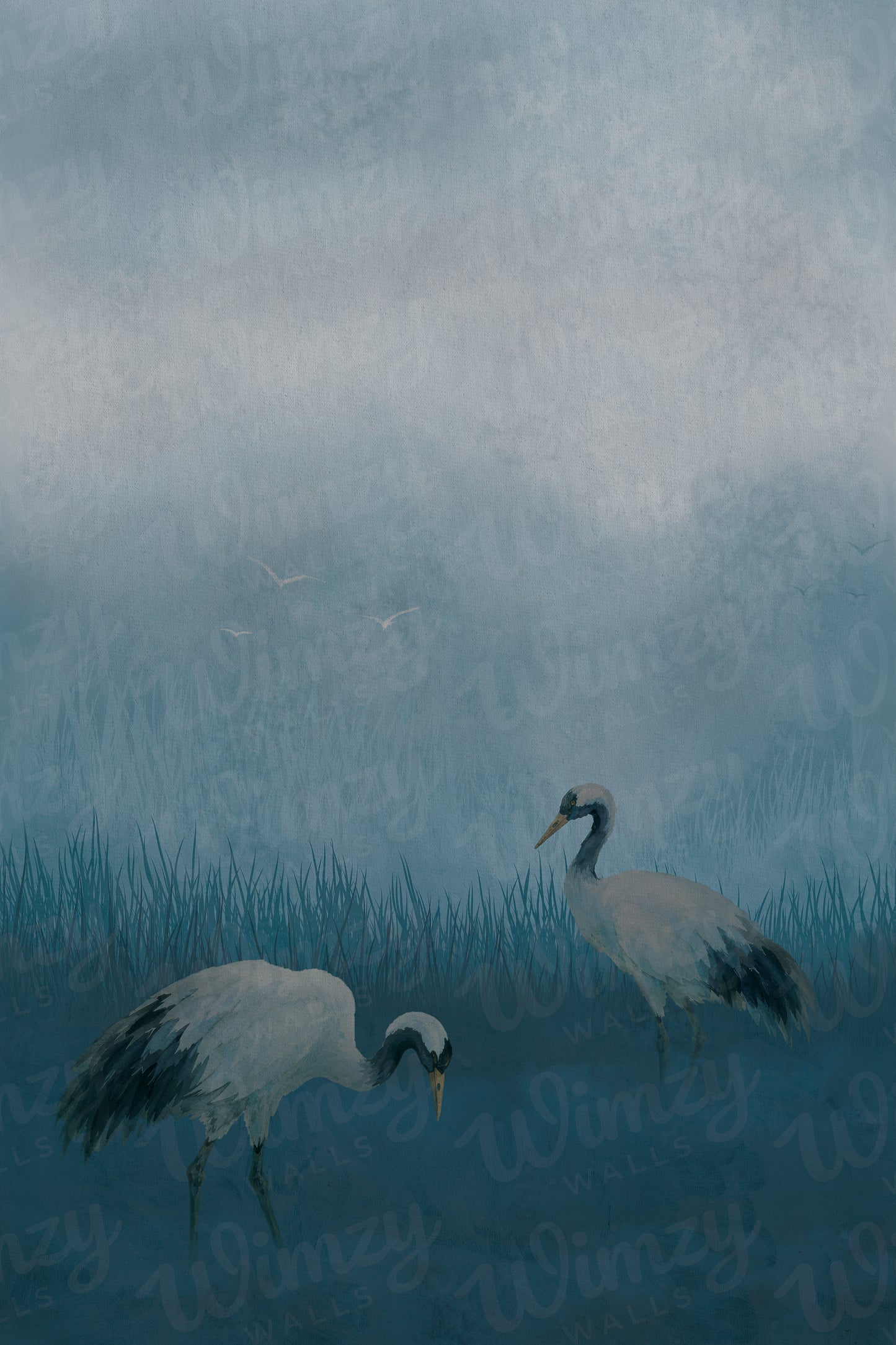 Serene Mist Mural Wallpaper | Large Statement Wall Mural