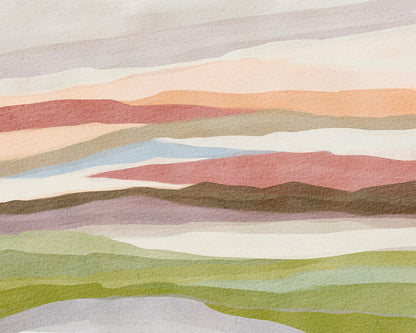 Serenity Striped Vista Peel and Stick Wall Mural - Landscape, Neutral, Mural
