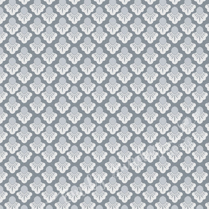 Small Scale Art Deco Flower Texture Peel and Stick Wallpaper - Drawing, Drawn, Floral