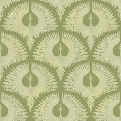 Soaring Birds in Olive