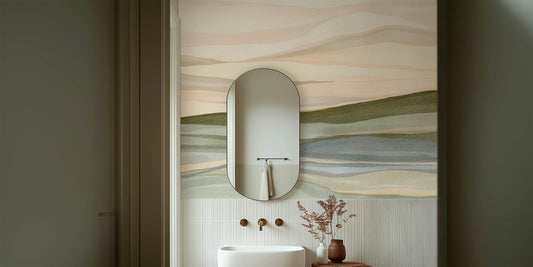 Soothing Earthly Shades Peel and Stick Wall Mural - Desert, Neutral, Mural