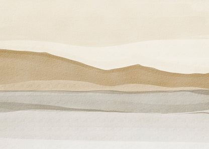 Soothing Sand Dunes Peel and Stick Wall Mural - Desert, Neutral, Mural