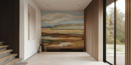 Southwestern Vista Art Peel and Stick Wall Mural - Desert, Neutral, Mural