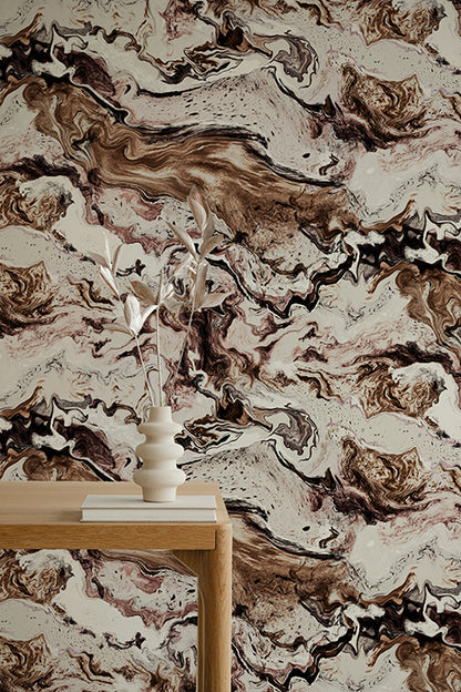 Stone Flow Peel and Stick Wallpaper Sample