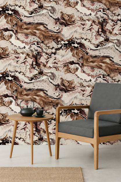 Stone Flow Peel and Stick Wallpaper Sample