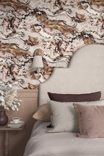 Stone Flow Peel and Stick Wallpaper Sample
