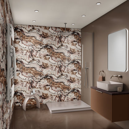 Stone Flow Peel and Stick Wallpaper Sample