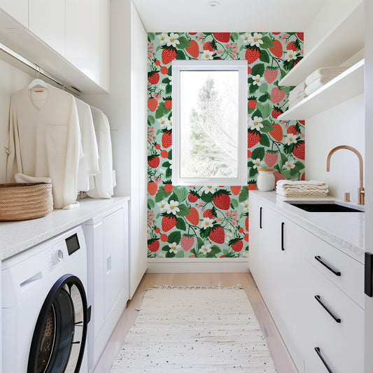 Strawberry Patch Wallpaper