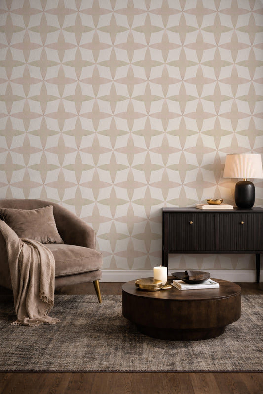The Moroccan Home peel and stick wallpaper room mockup