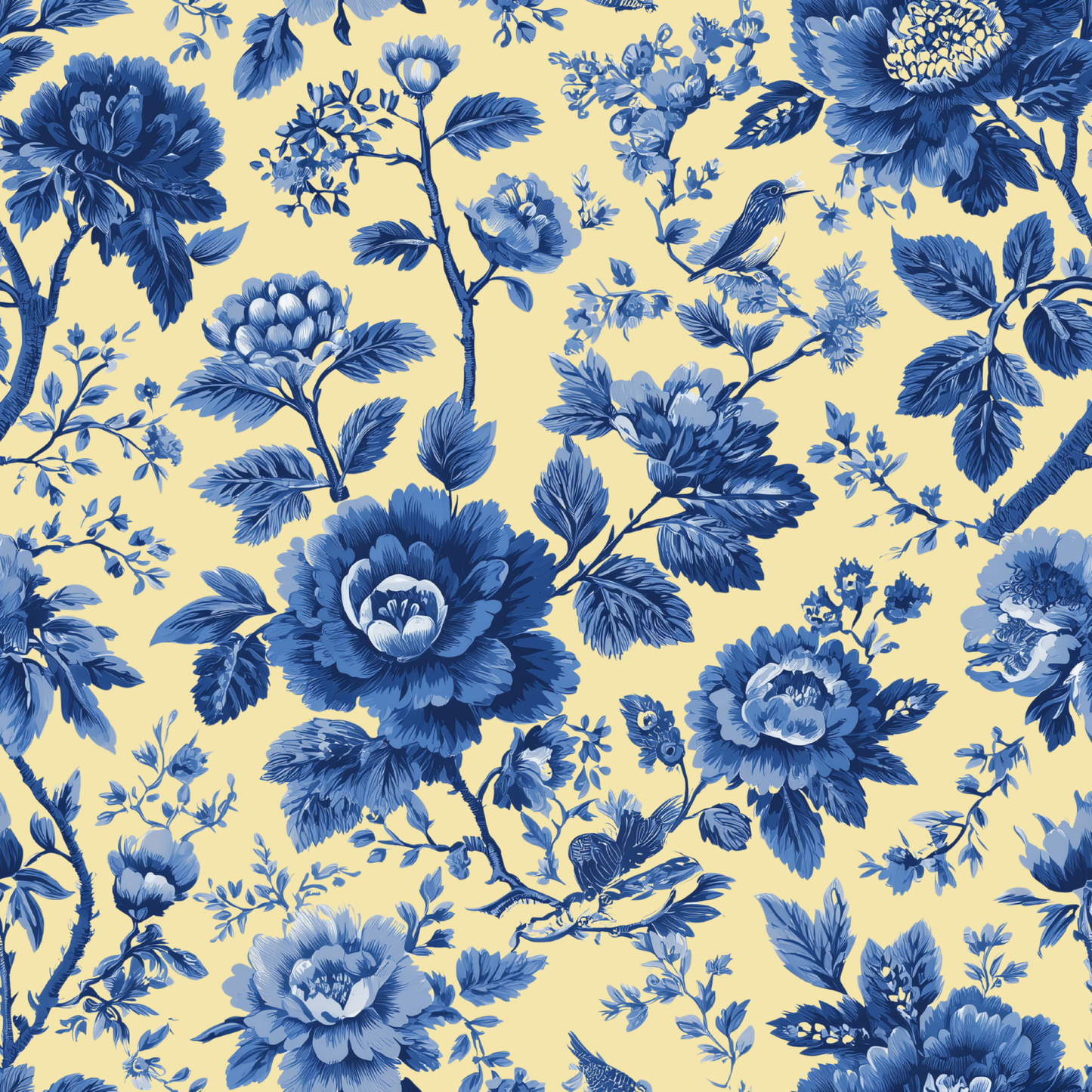 Toile Spring Garden Peel and Stick Wallpaper