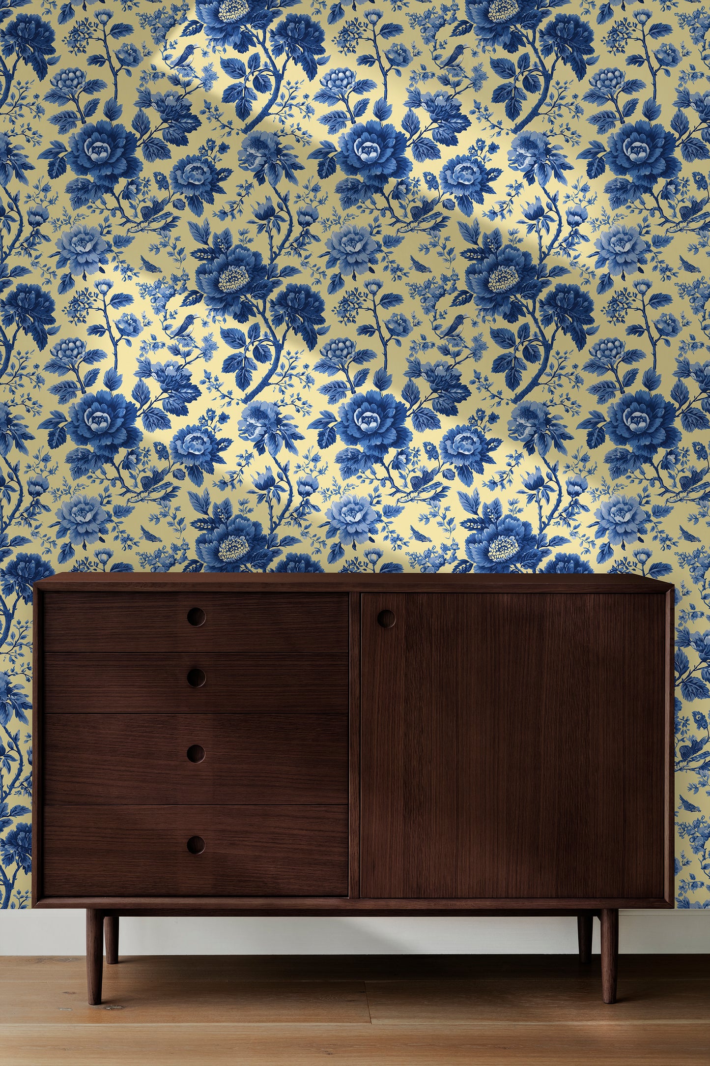 Toile Spring Garden Peel and Stick Wallpaper