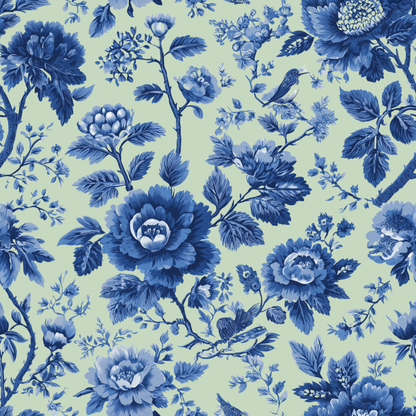 Toile Spring Garden Peel and Stick Wallpaper