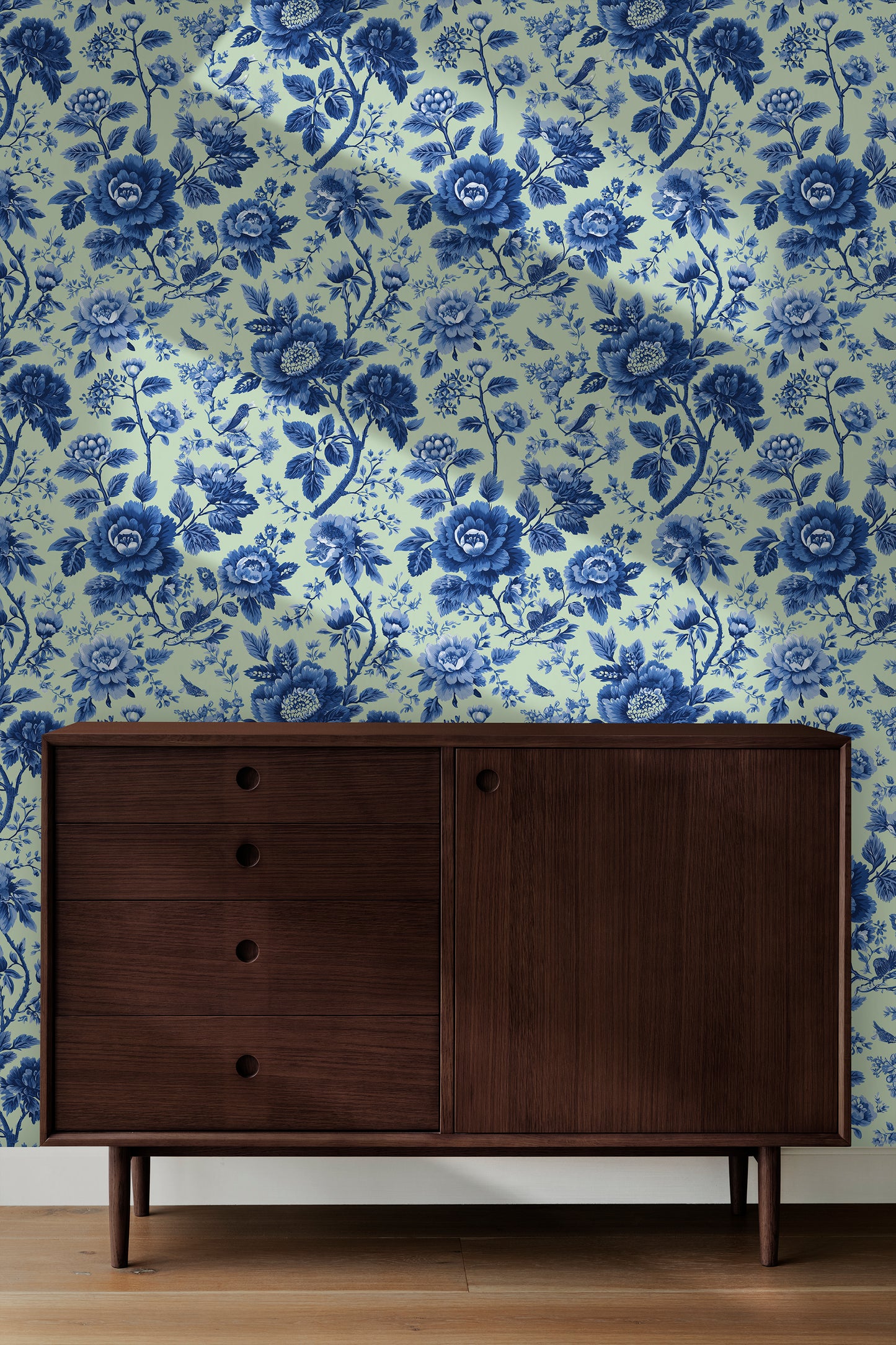Toile Spring Garden Peel and Stick Wallpaper