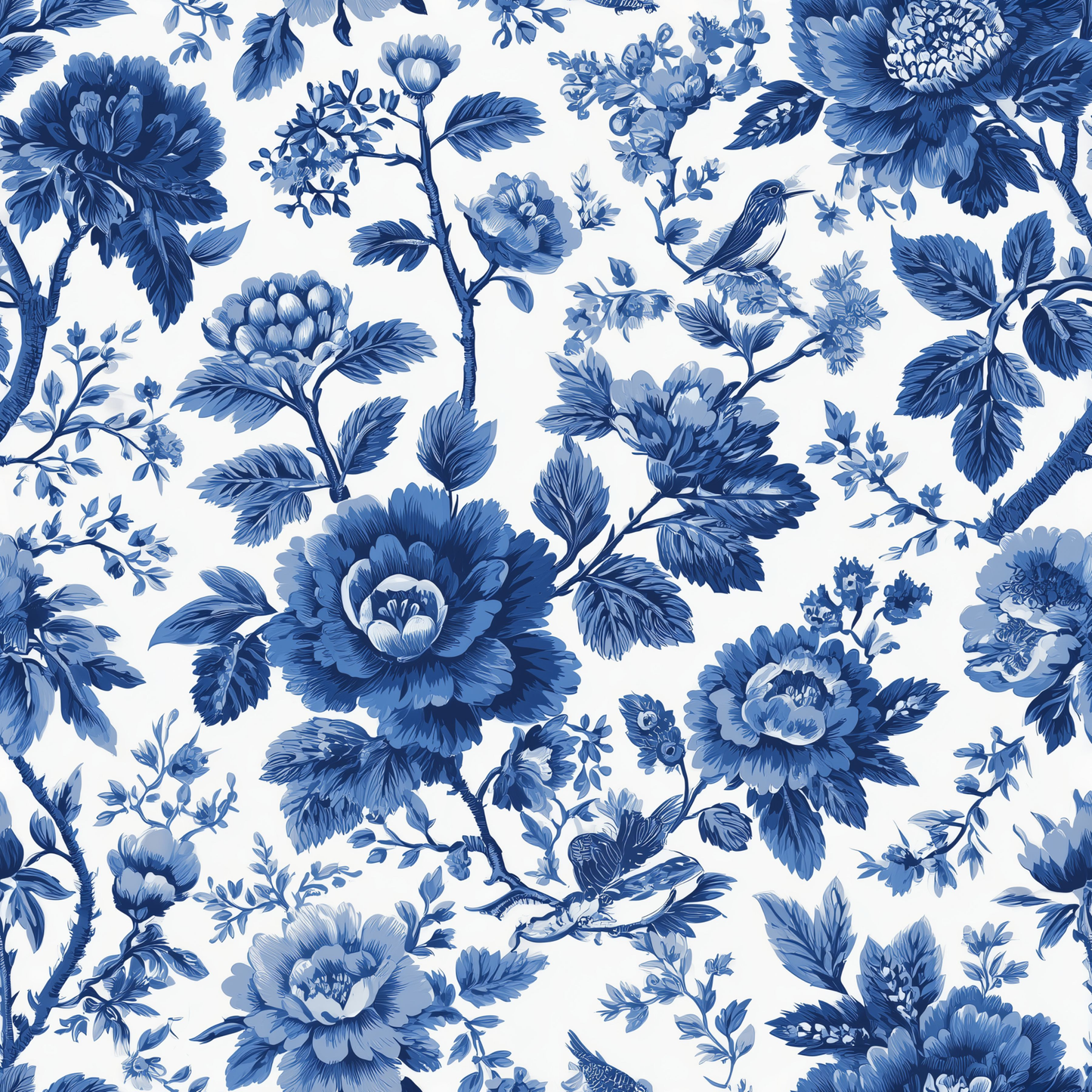 Toile Spring Garden Peel and Stick Wallpaper