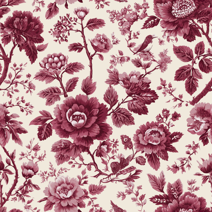 Toile Spring Garden Peel and Stick Wallpaper