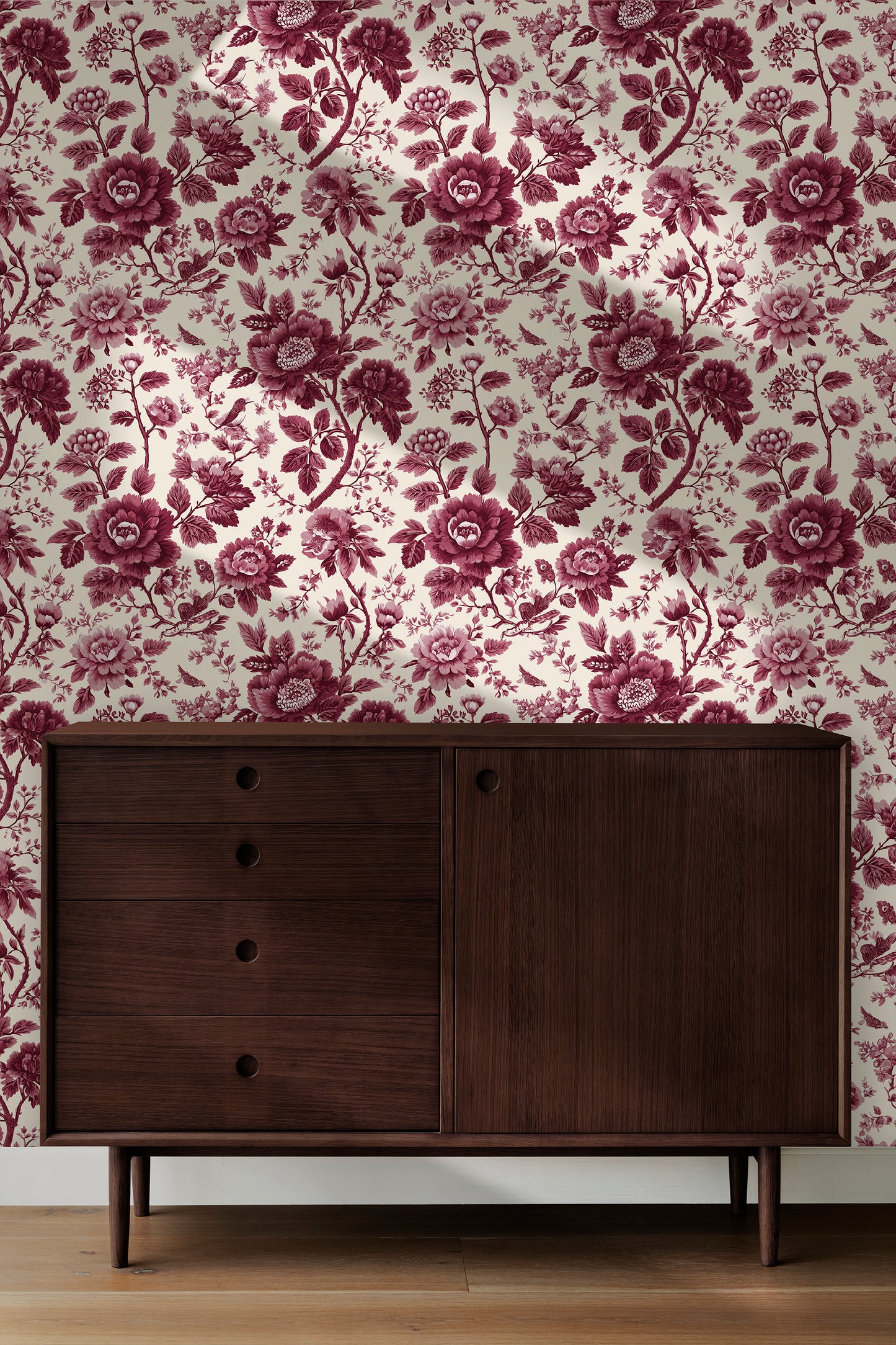 Toile Spring Garden Peel and Stick Wallpaper