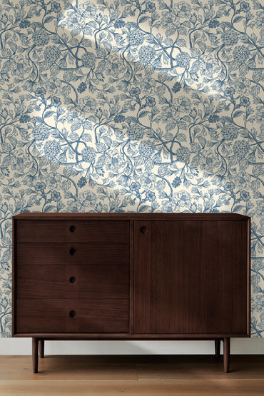 Toile Style Vintage Floral Peel and Stick Wallpaper