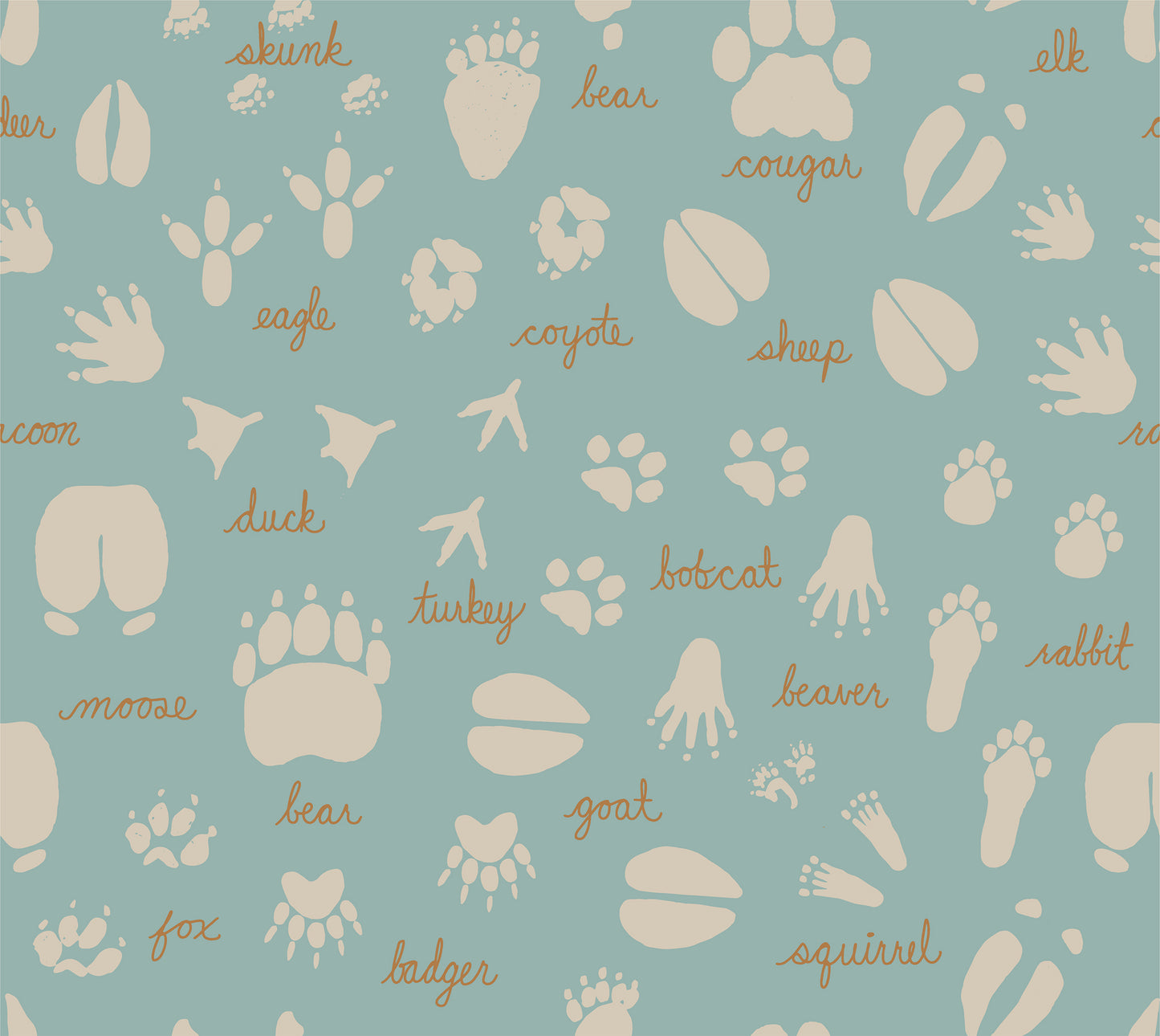 Animal Tracks Wallpaper