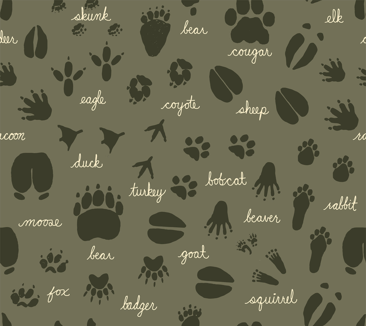 Animal Tracks Wallpaper