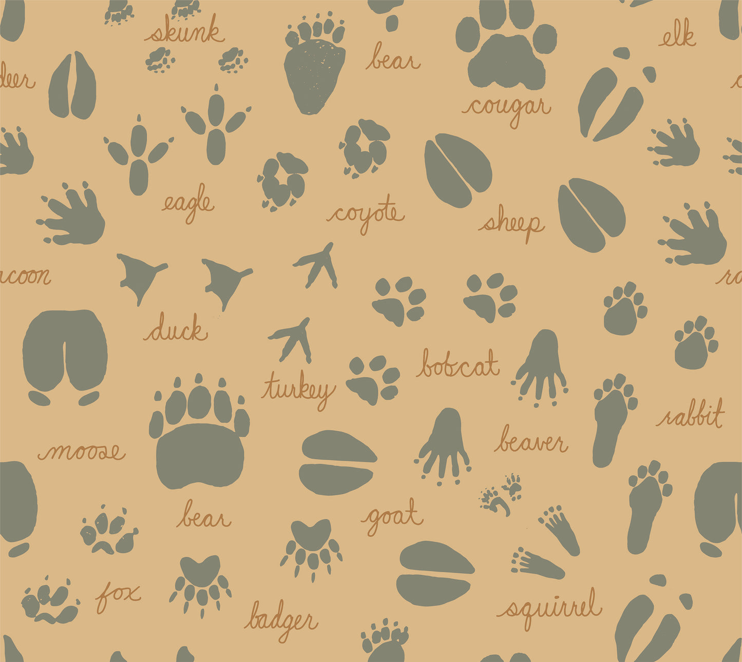 Animal Tracks Wallpaper