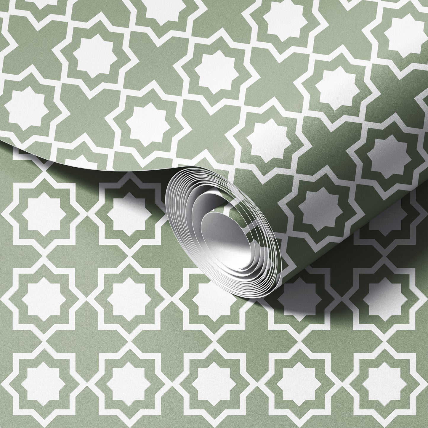 Traditional Geometric Tile Wallpaper