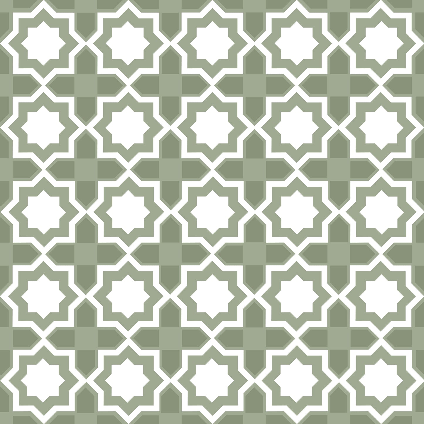 Traditional Geometric Tile Wallpaper