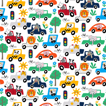 Traffic Jam Peel and Stick Wallpaper