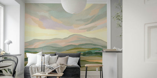 Tranquil Sky Scene Peel and Stick Wall Mural - Abstract, Neutral, Mural