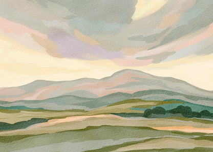 Tranquil Sky Scene Peel and Stick Wall Mural - Abstract, Neutral, Mural