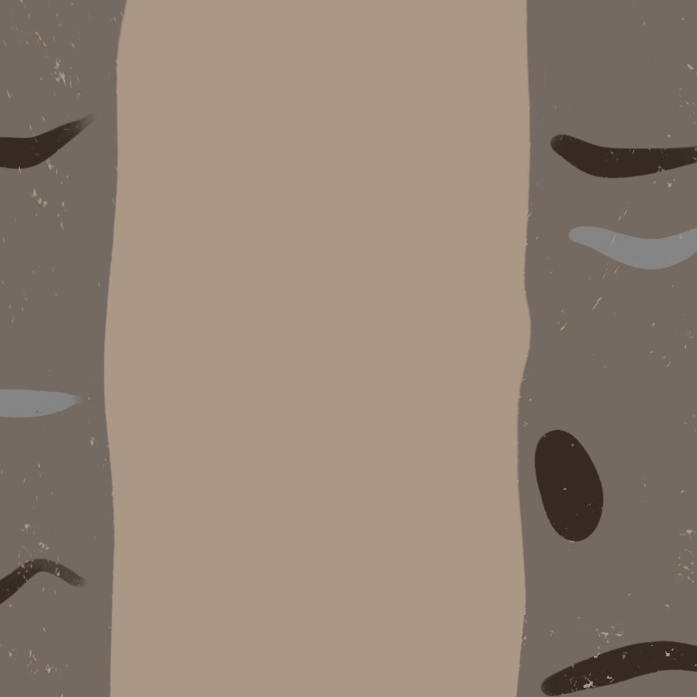 Vertical Tree Trunks Peel and Stick Wallpaper