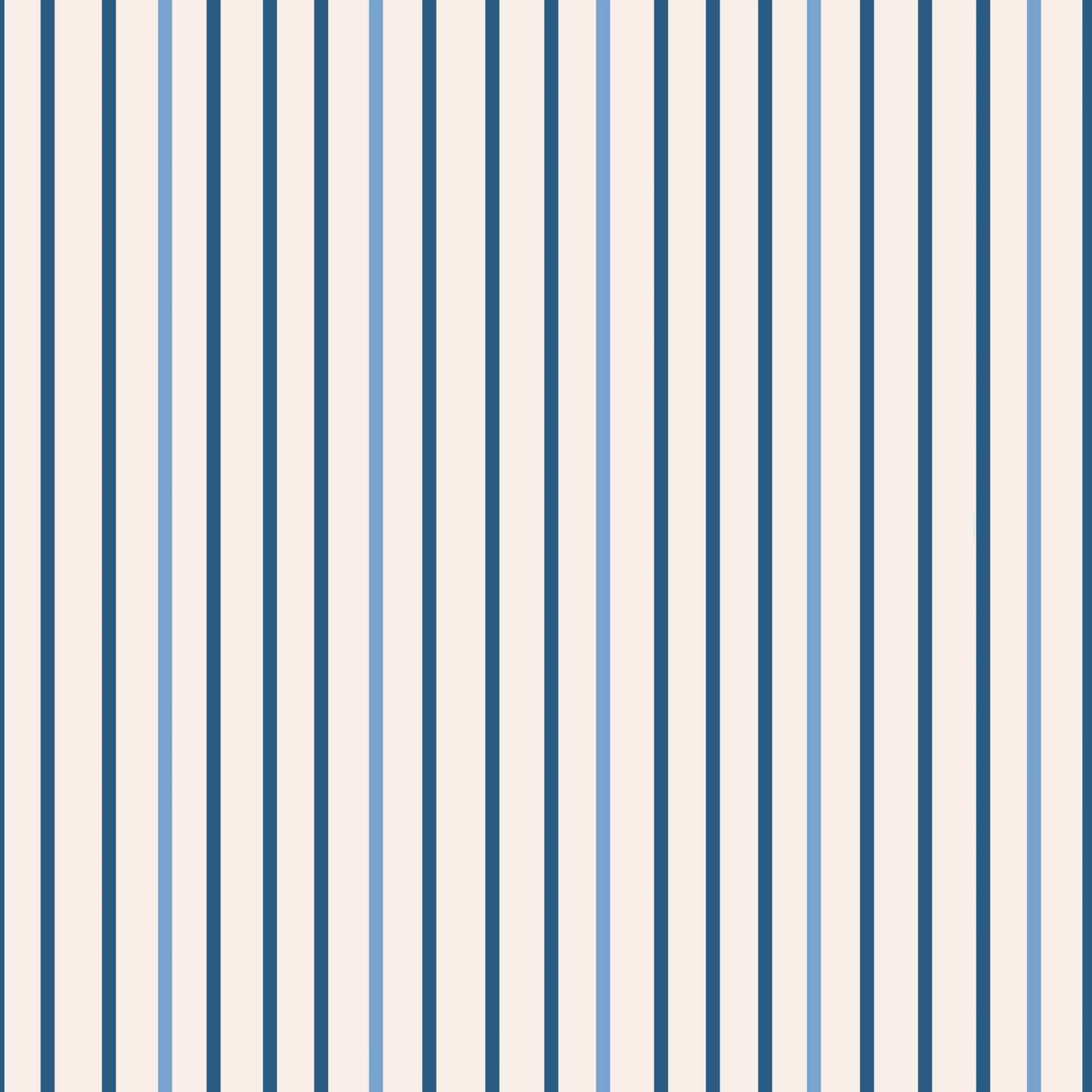 Vertical Small Stripes in Denim Blue