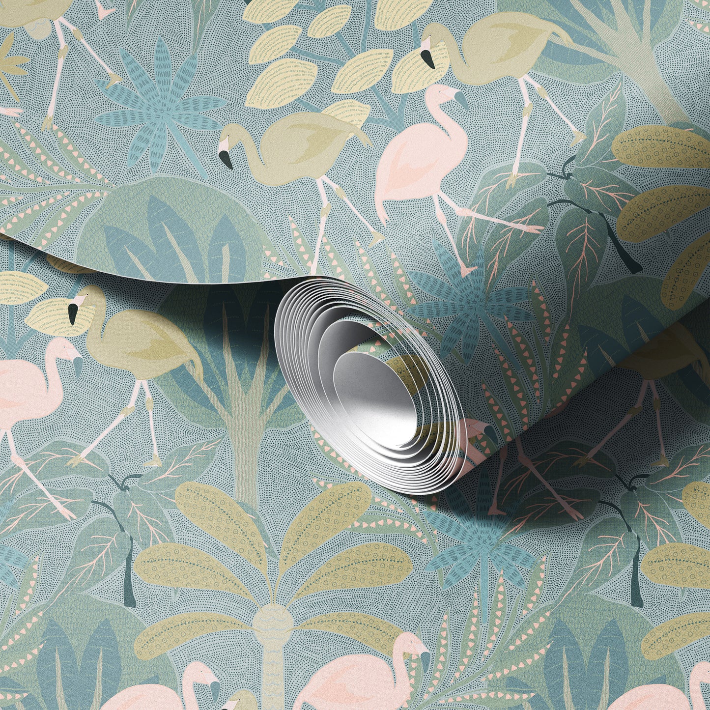 Very Demure Flamingos Wallpaper