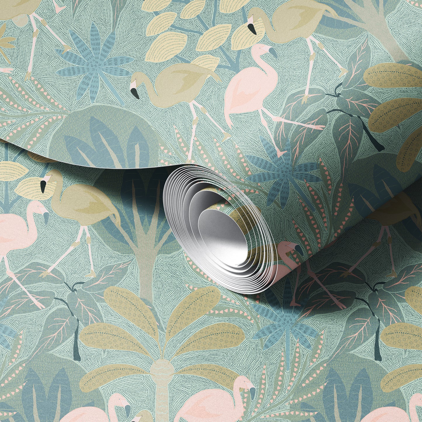 Very Demure Flamingos Wallpaper