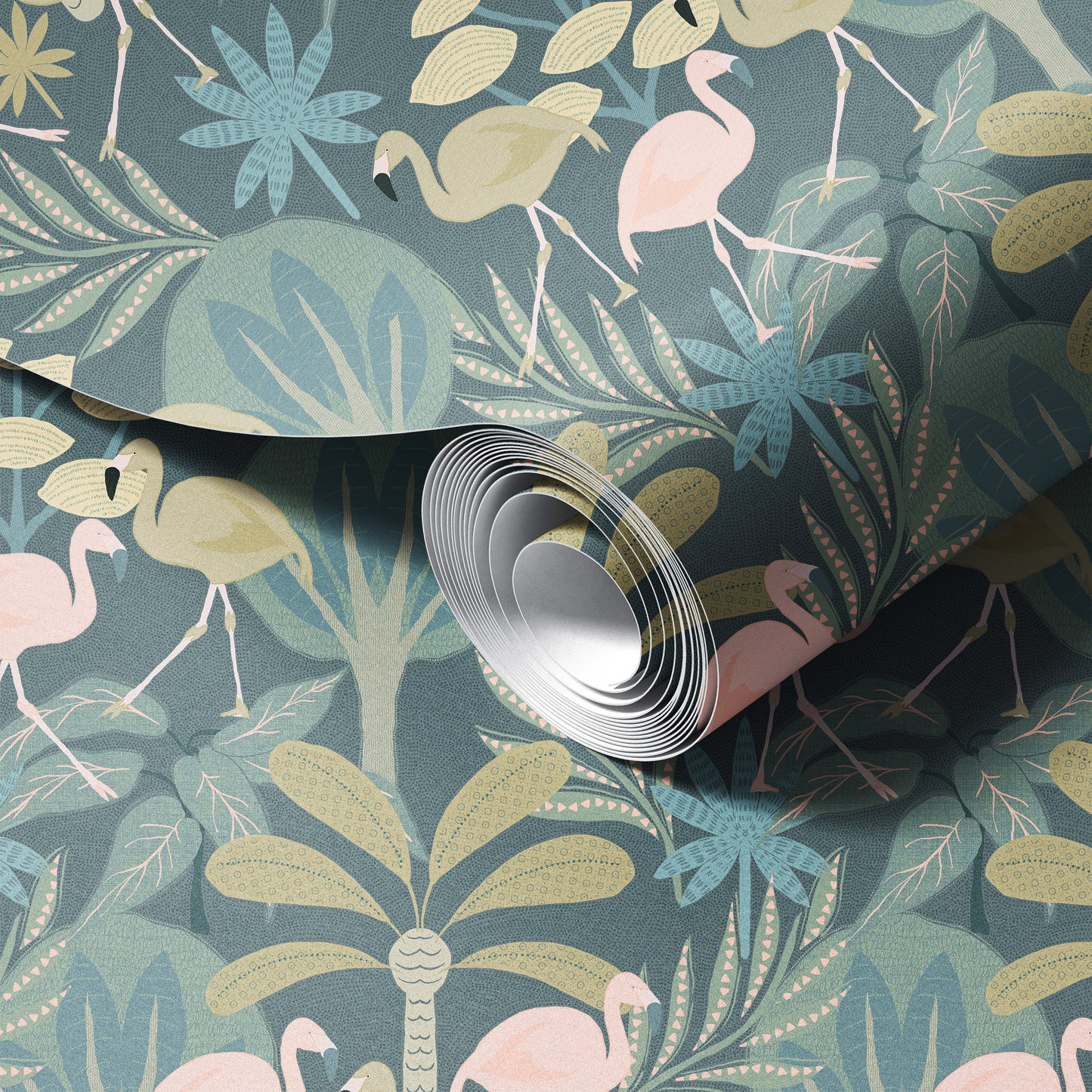 Very Demure Flamingos Wallpaper