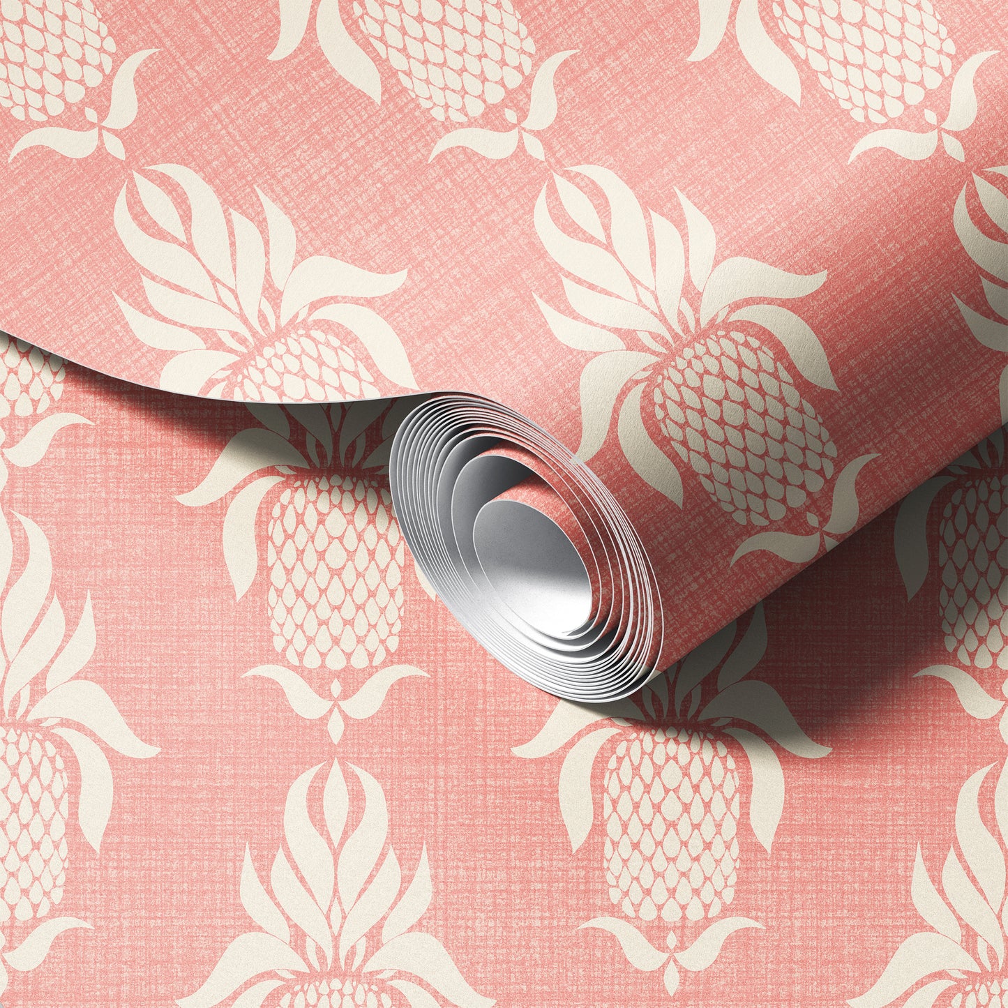 Vintage Vacation Pineapples Wallpaper