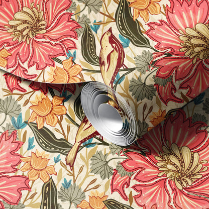 Vintage Garden Song Peel and Stick Wallpaper