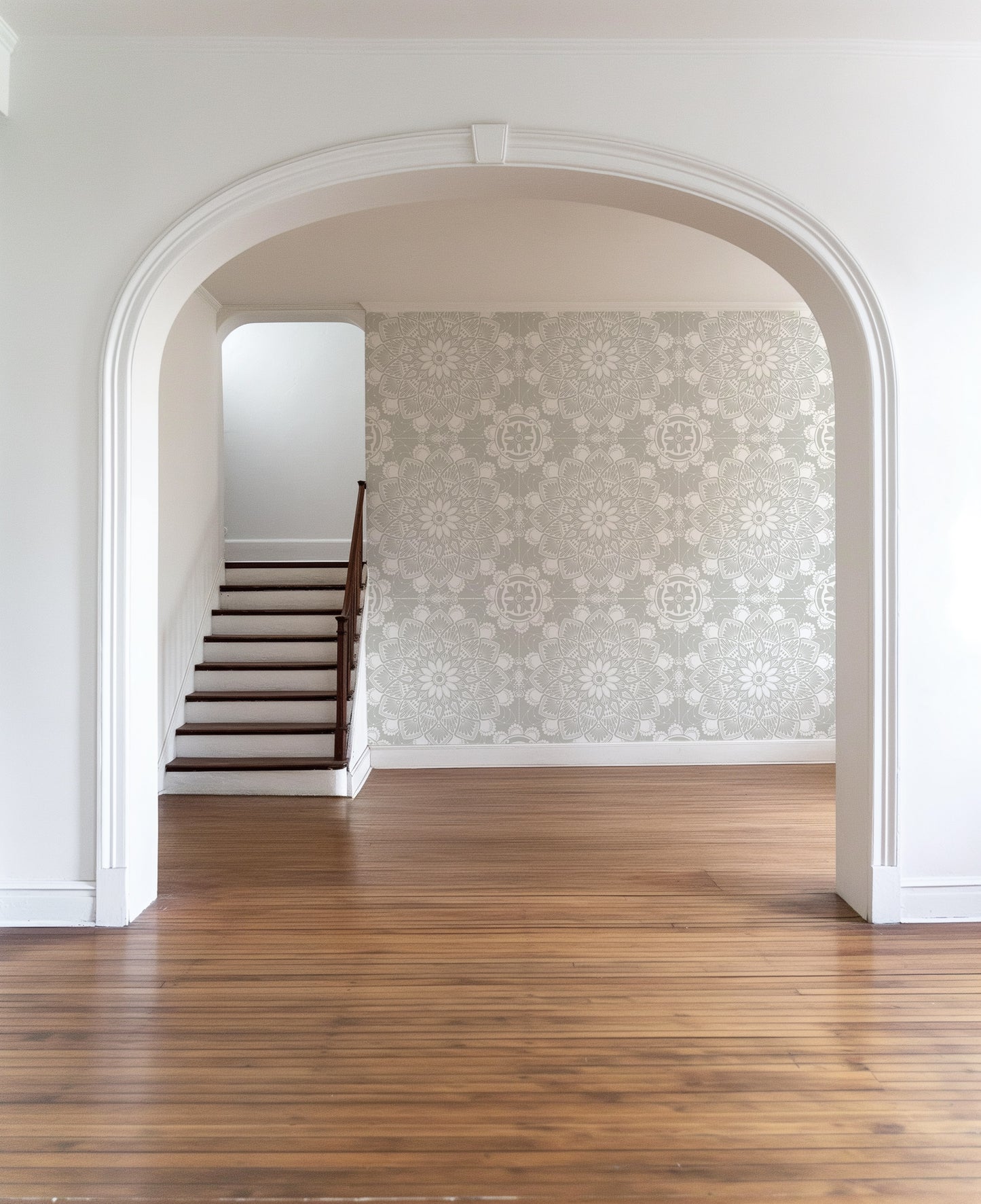 Vintage Glam Grey Wallpaper