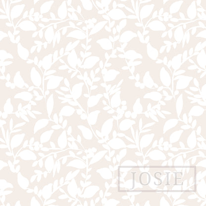 White Foliage Wallpaper