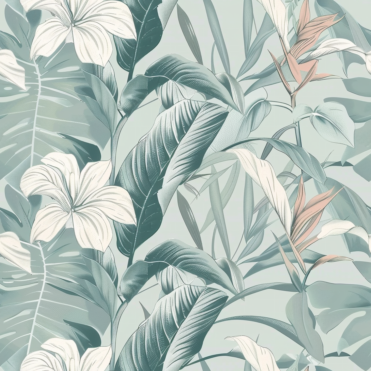 Tropical Botanical Wallpaper
