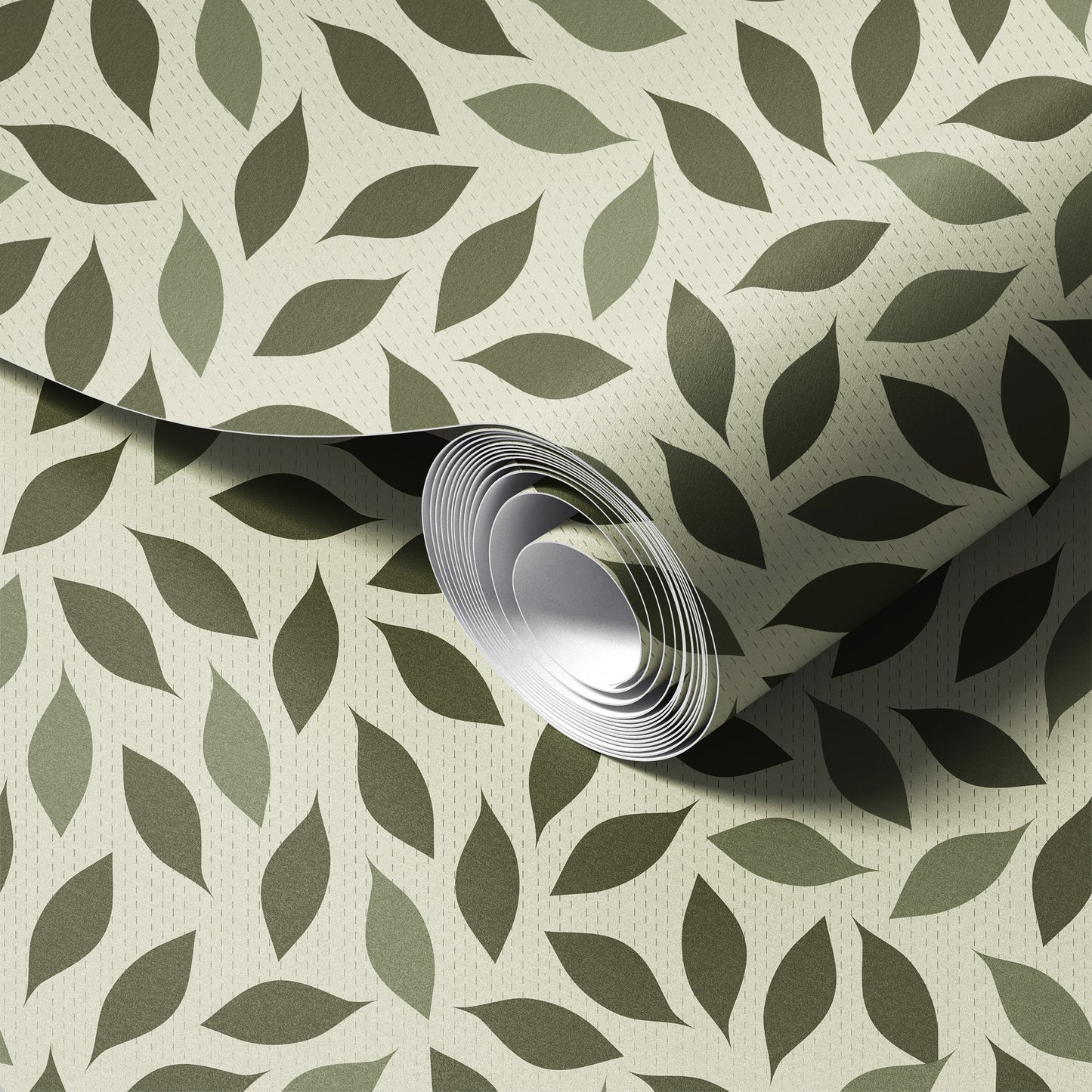 Warm Minimalism Scattered Leaves Wallpaper