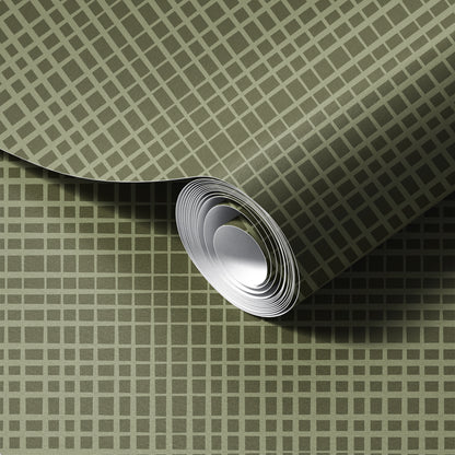 Warm Minimalism Checks Wallpaper