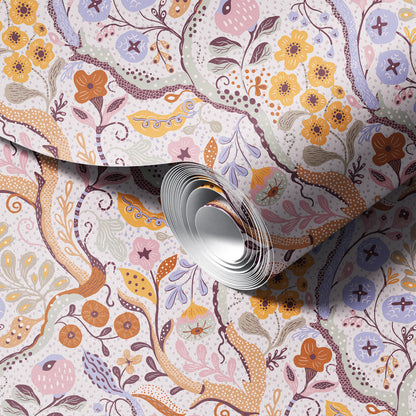 Whimsical Autumn Garden Wallpaper