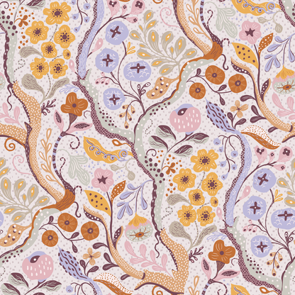 Whimsical Autumn Garden Wallpaper