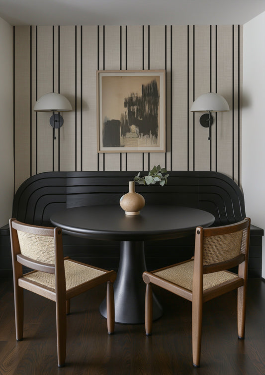 Modern Textured Vertical Stripes Double