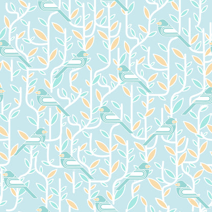 Woodland Birds Wallpaper