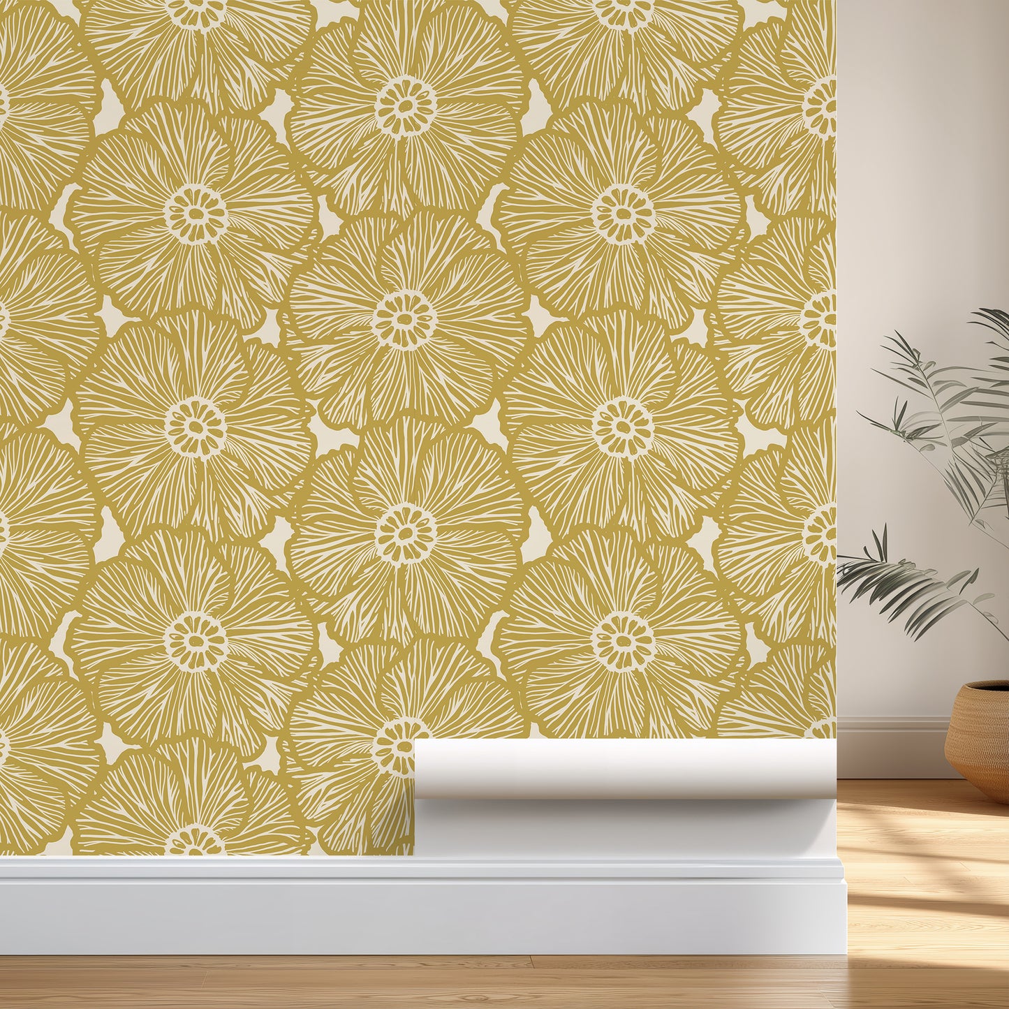 Zebra Flower Wallpaper