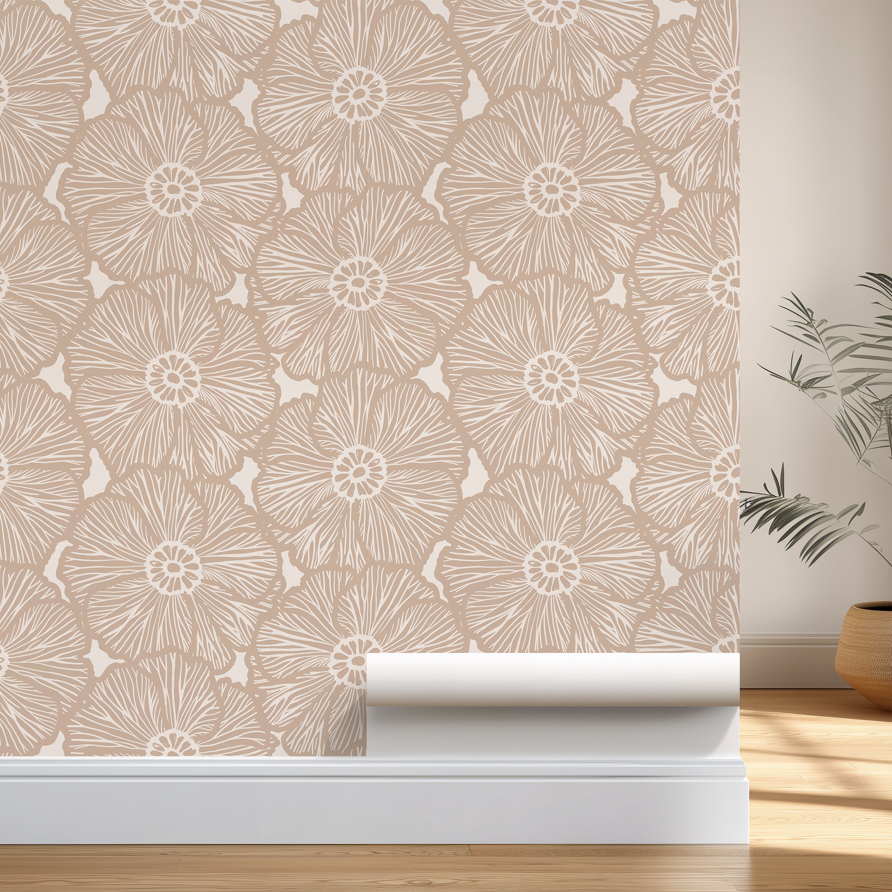 Zebra Flower Peel and Stick Wallpaper – Wimzy Walls