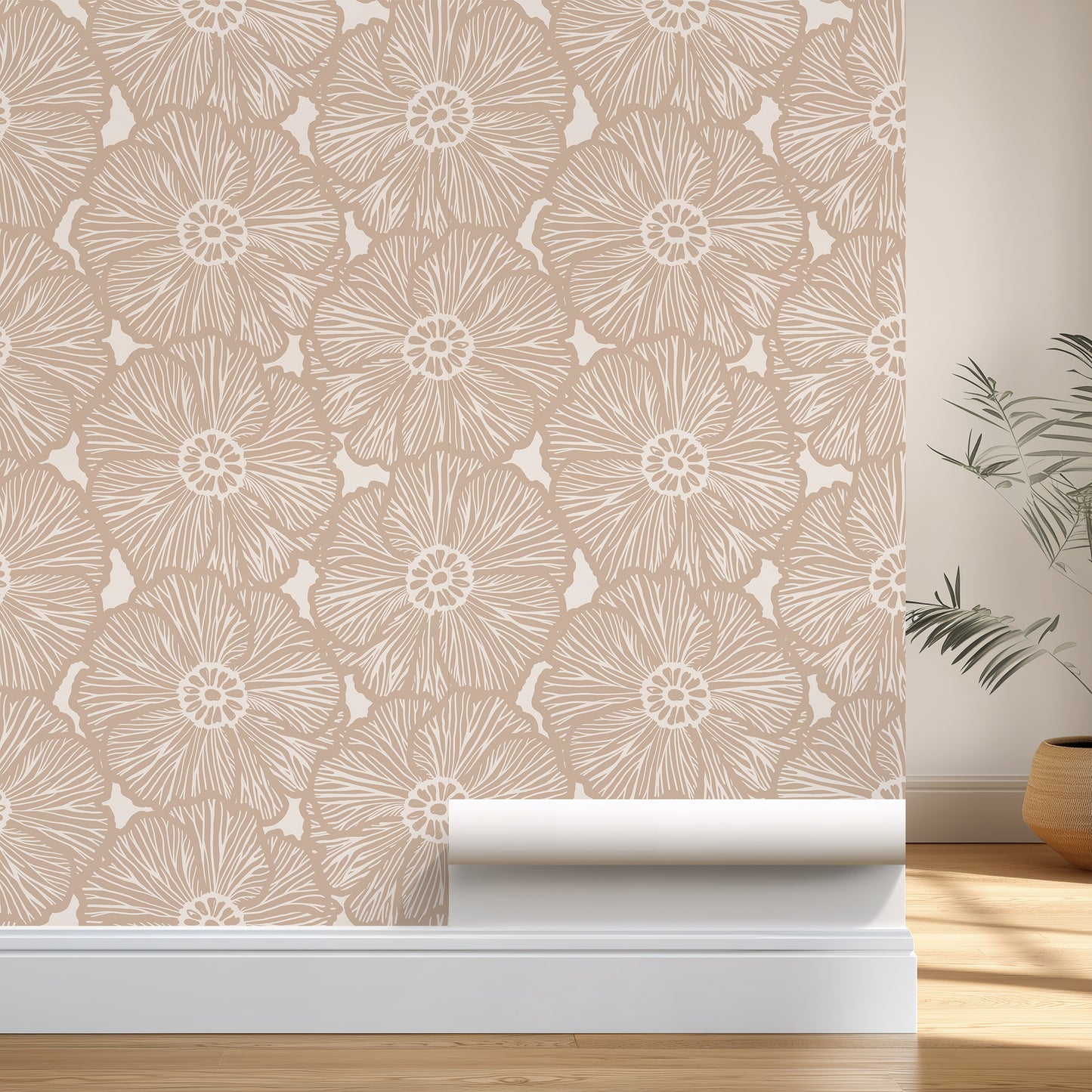 Zebra Flower Wallpaper