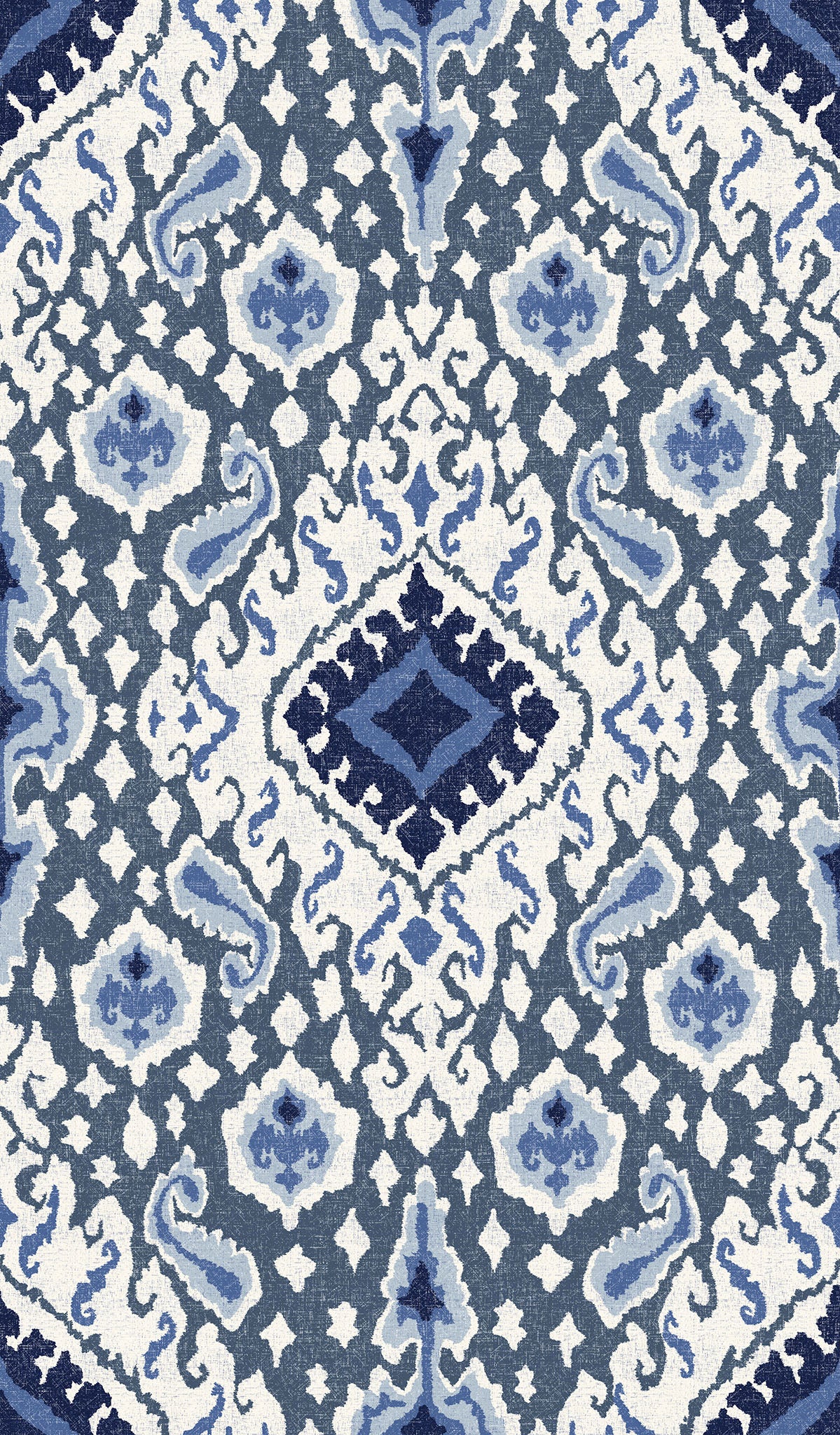Antique Distressed Ikat Wallpaper