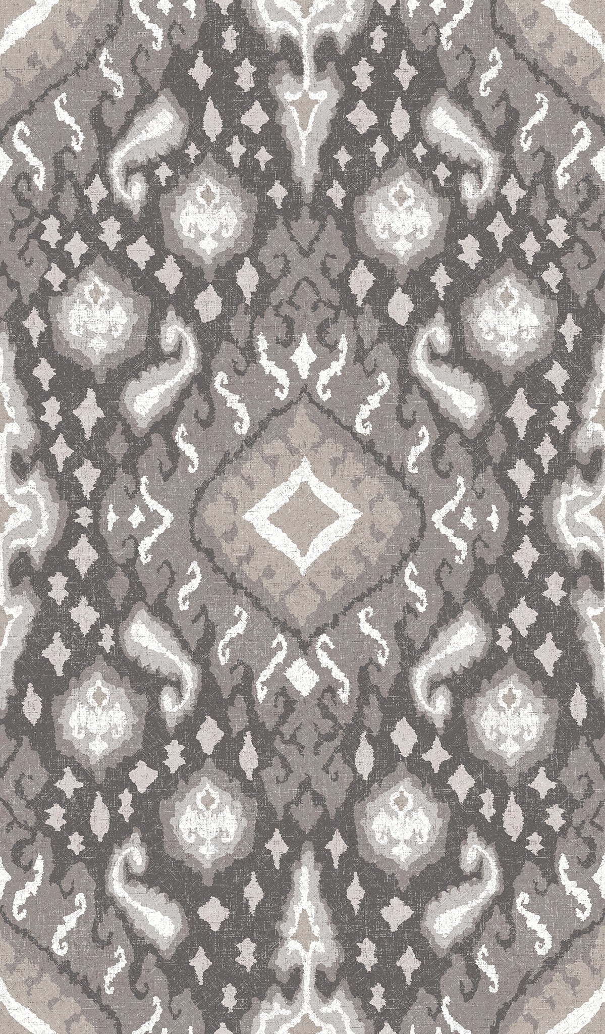 Antique Distressed Ikat Wallpaper